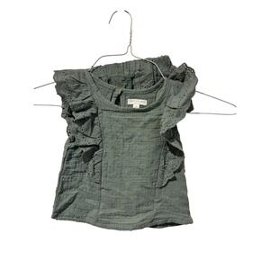 Grayson Mini Eyelet Ruffle Sleeve Top and Bloomer Set Baby Girl‎ 18 Months Green